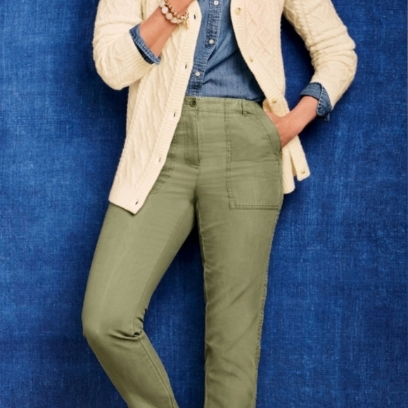 Talbots Slim Cargo Pant High-Rise Size 16 - Picture 10 of 10